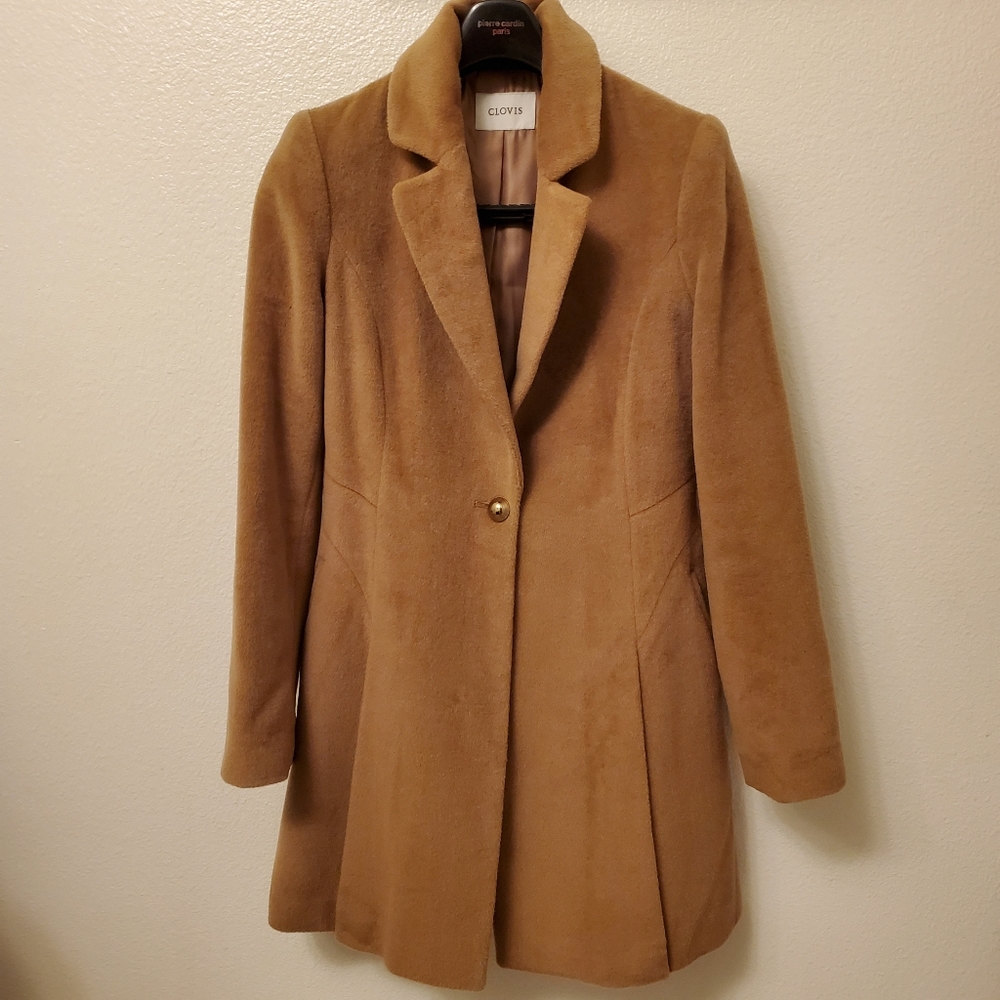 Brown Felt Trench Coat